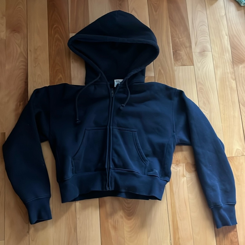 TNA Boxy Boyfriend Cozy Fleece Zip Hoodie